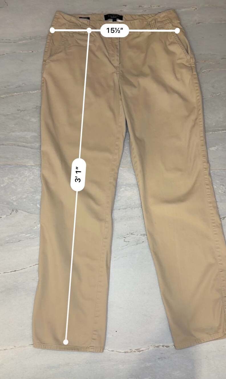 BOGO Talbots Boyfriend Chino Khaki Pants Size 4 - Picture 4 of 10